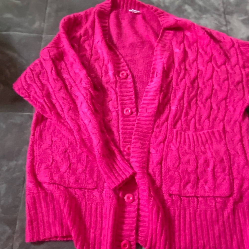 Lularoe Lucille L.  Hot pink